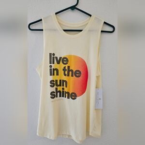 Spiritual Gangster Sunshine Muscle Tank Sunlight Medium
